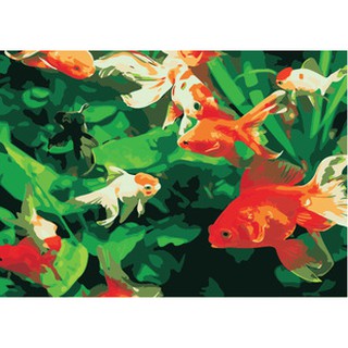 Tranh Sơn Dầu Số Hoá Tự Vẽ DIY - E425 40x50cm có khung