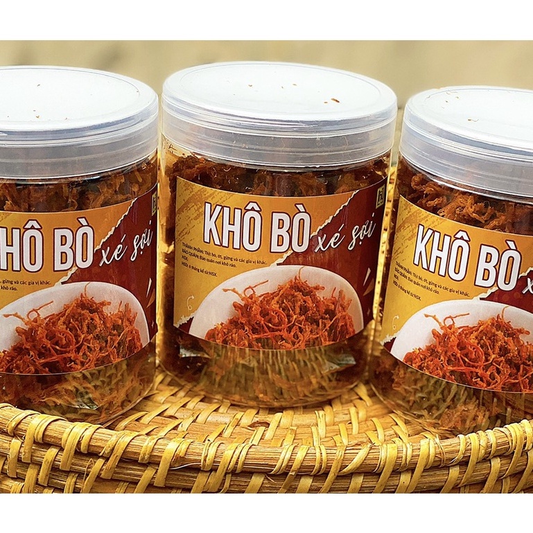Khô bò xé sợi cay🍟FREESHIP🍟 250Gram LHYFOOD ăn vặt Hà Nội