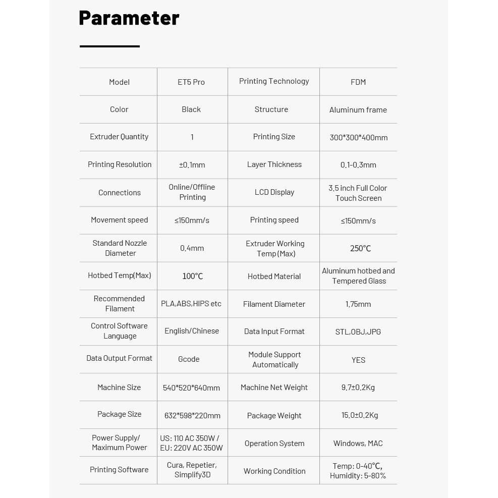 Máy in 3d Anet ET5 / ET5X /ET5 pro printer | BigBuy360 - bigbuy360.vn