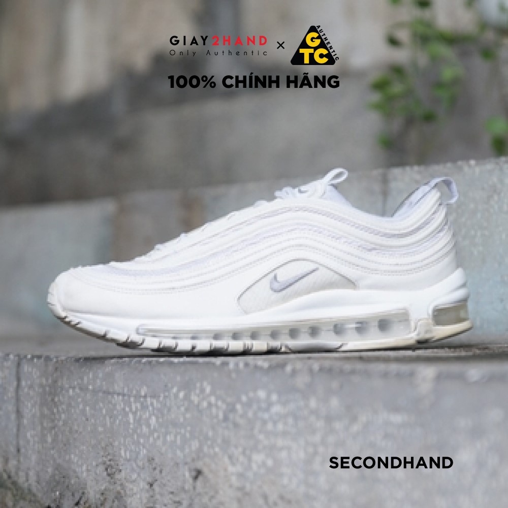 [2hand]  NIKE AIRMAX 97 TRIPLE WHITE 921826-101 HÀNG CŨ CHÍNH HÃNG