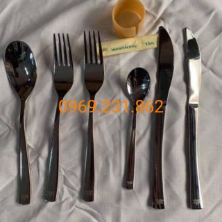 Combo 5 món inox: dao- muỗng - nĩa