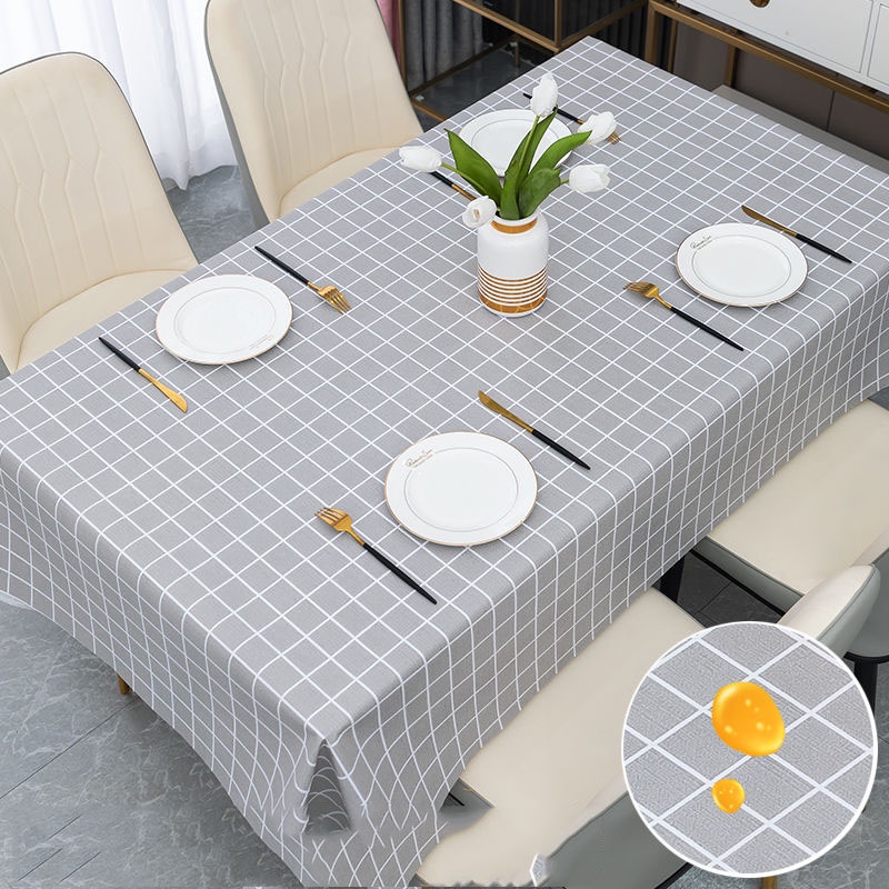 Khăn Trải Bàn Dùng Một Lần Bằng Nhựa Pvc Chống Thấm Nước / Dầu / Bỏng Cao Cấp Tiện Lợi Dễ Sử Dụng