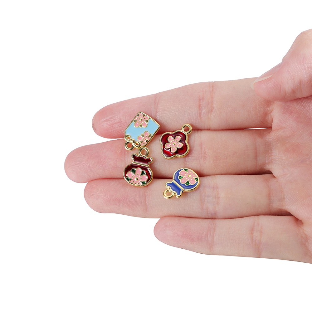 Bộ 5 Mặt Dây Chuyền Hình Cỏ Bốn Lá May Mắn
