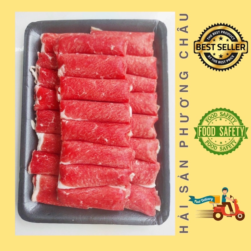 Nạc vai bò Mỹ siêu mềm nướng bò hàu sốt cay thả lẩu 500g