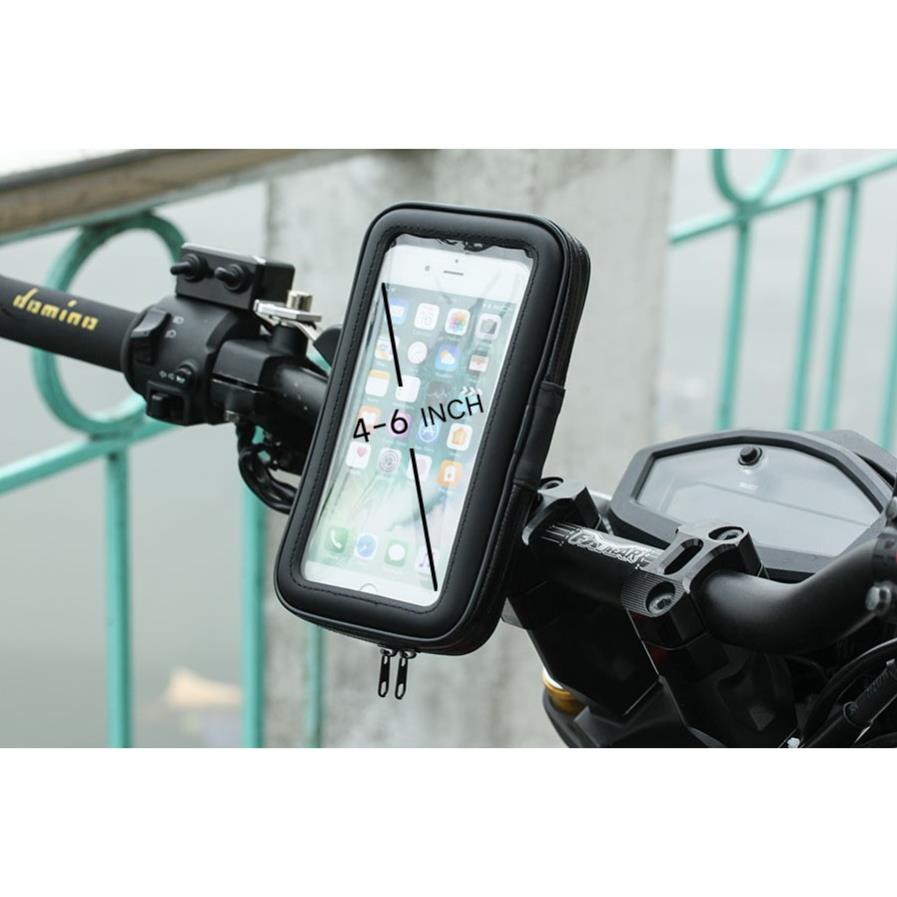 [FreeShip – Giao Nhanh] Gía đỡ điện thoại gắn chân kính xe - Mẫu đi mưa