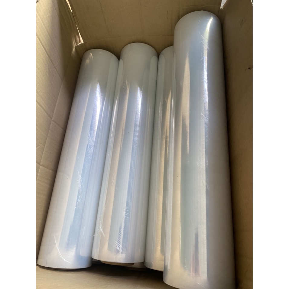 Màng PE trắng quấn hàng khổ 50cm nặng 2,5kg 1 cuộn