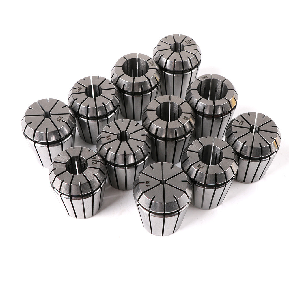 MG R8 ER32 Giá đỡ Collet Chuck W / 11 chiếc Máy tiện CNC Bộ phay Lò xo