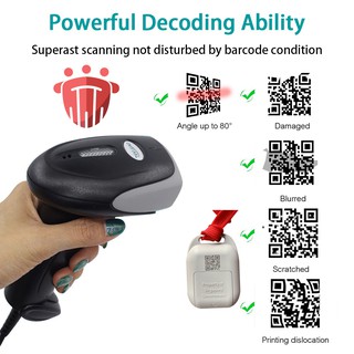 Đầu Đọc Mã Vạch Có Dây 2D QR PDF417