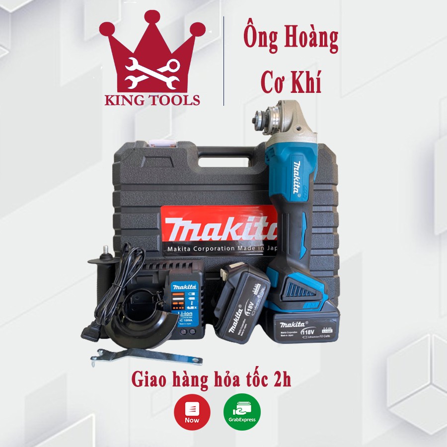 [Mua 1 được 2] Máy mài pin Makita 118V, máy mài góc tặng kèm bộ lưỡi cưa xích gắn máy mài ChainSaw