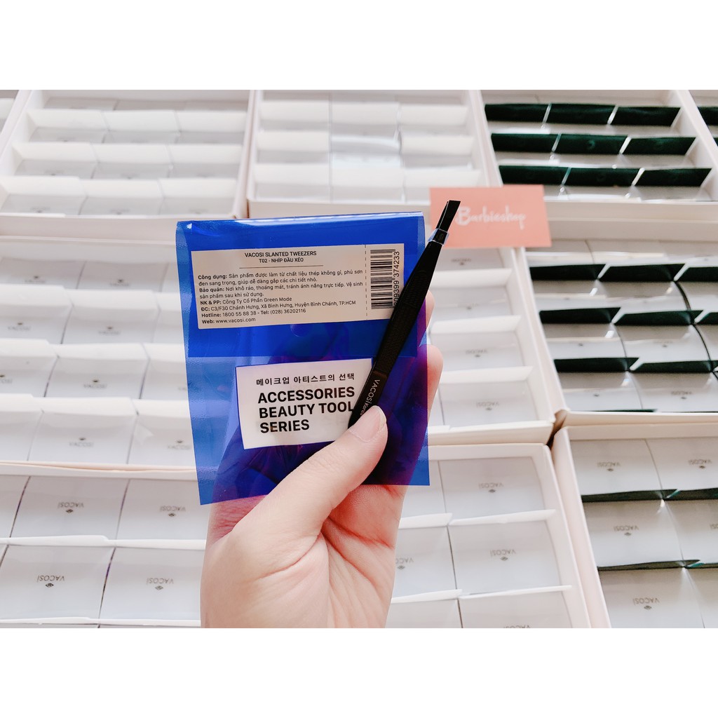 NHÍP VACOSI T01 + T02 SLANTED TWEEZERS