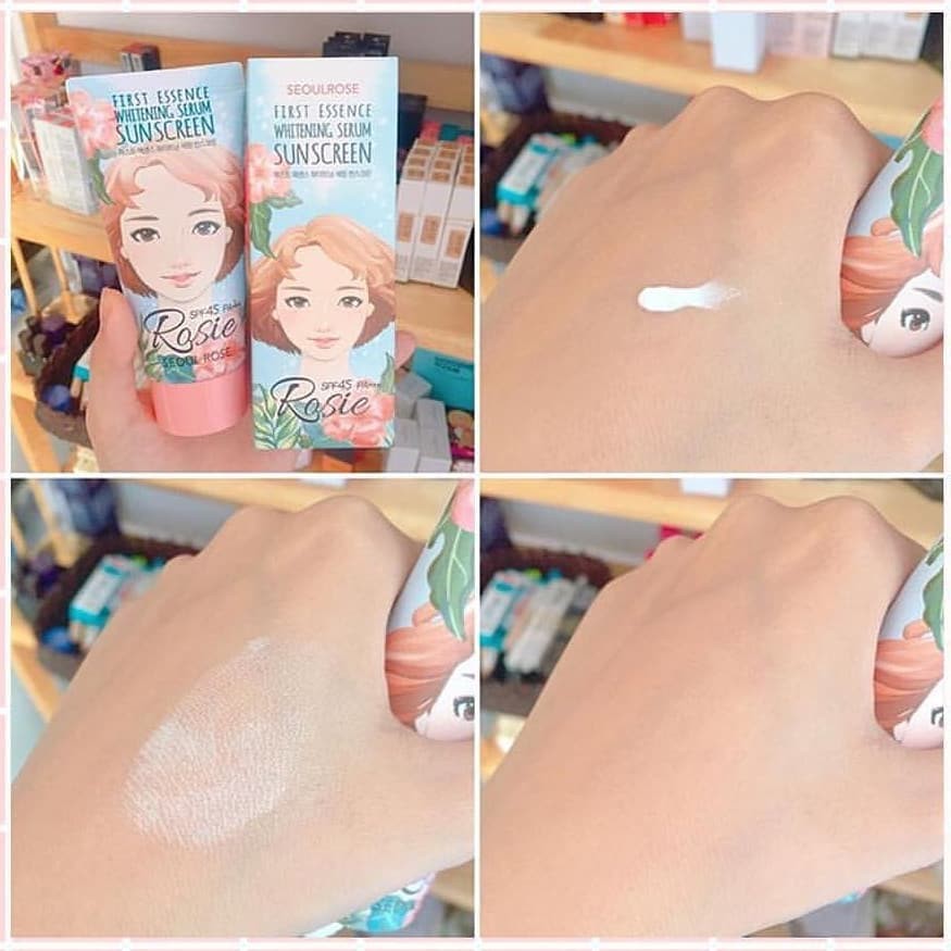 Kem Chống Nắng SeoulRose Rosie First Essence Whitening Serum Suncreen SPF 45+ PA+++ | BigBuy360 - bigbuy360.vn