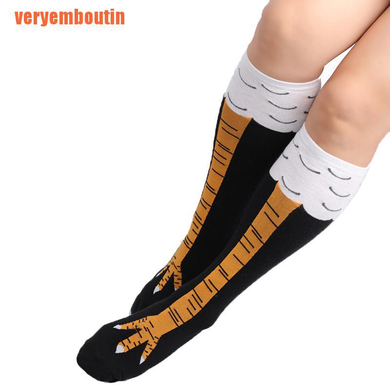 [VER] Vớ Dài Đến Đầu Gối Thời Trang Hình Chân Gà Hoạt Hình