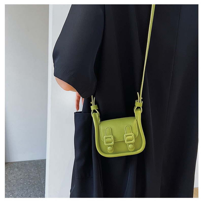 Túi Đeo Vai Hình Vuông Nhỏ Màu Trơn Đơn Giản Phong Cách Retro Mới 2022 Gylb1616