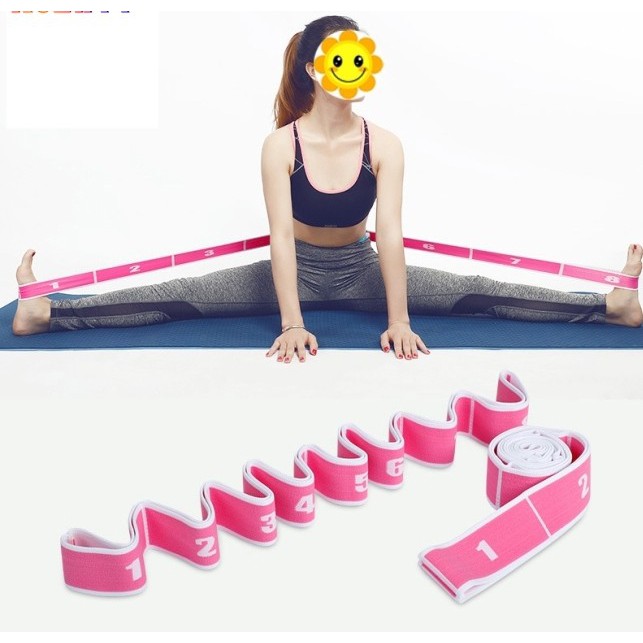 Dây Tập Yoga, Dây Hỗ Trợ Tập Gym Chia 9 Đốt Co Giãn Sportme 105 x 3.6cm