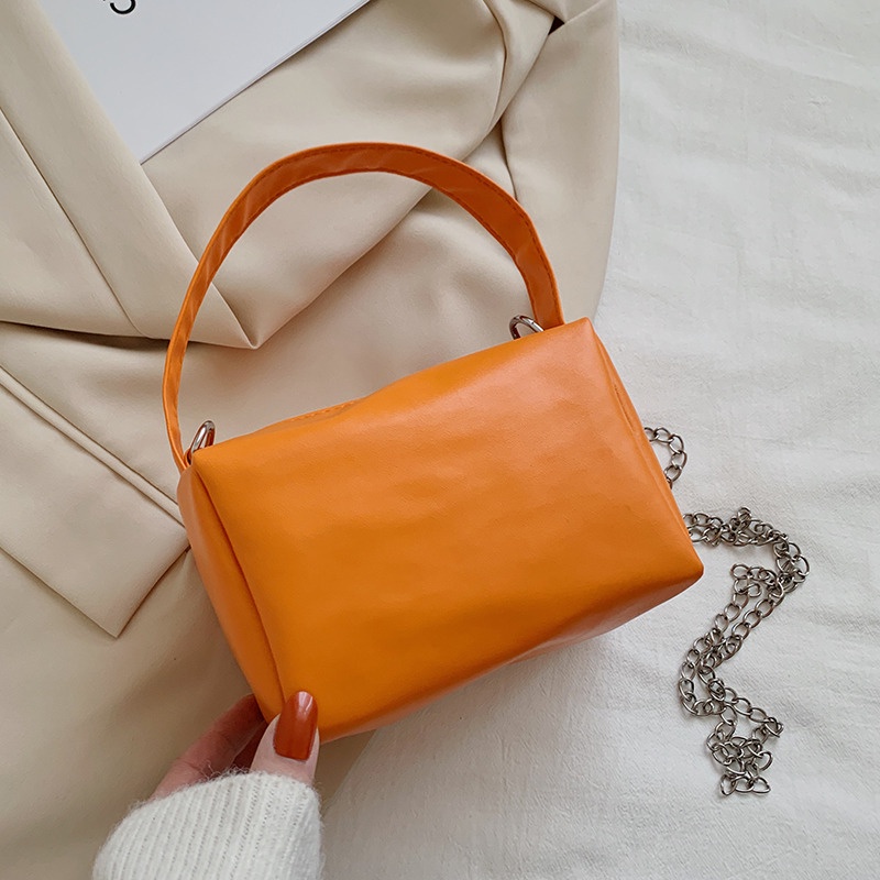 Túi Xách Da Mềm Dáng Vuông Thời Trang Mùa Xuân Phong Cách Hàn Quốc Mới Cho Nữ