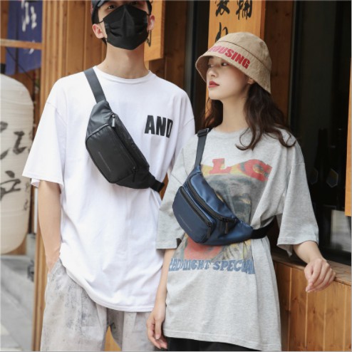 Túi đeo chéo nam Unisex thời trang chống nước TC83 - Túi bao tử đeo chéo, đeo hông phong cách Streetwear