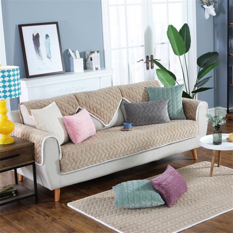 Thảm Lót Ghế Sofa Vải Nhung Dày 70*70cm & 70*180Cm Trang Trí Phòng Khách