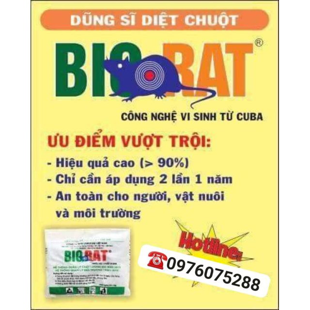 Thuốc diệt chuột Biorat thuốc diệt chuột vi sinh 1kg LL1704