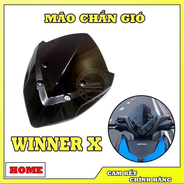 Mão Chắn Gió Winner X Mẫu Cụp Kiểu Z1000 Đen Bóng