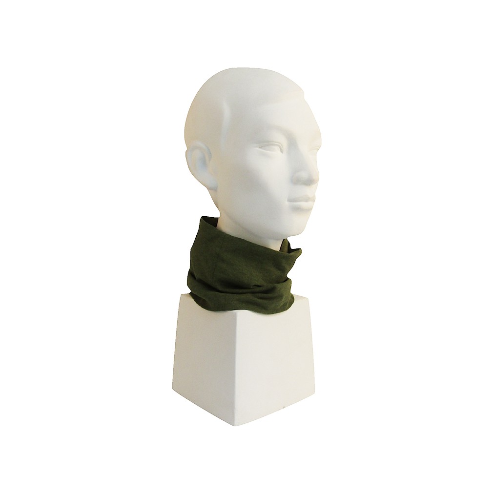 Khăn Khẩu Trang Người lớn Yvette Libby N'guyen Paris, SCARF MASK, Màu Xanh Rêu, cotton