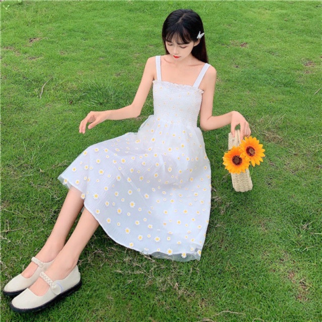 váy hoa cúc bồng bềnh order (CÓ ẢNH THẬT) | BigBuy360 - bigbuy360.vn