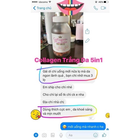 Viên Uống Trắng Da Collagen Placenta 5in1 Nhật Bản 270 Viên