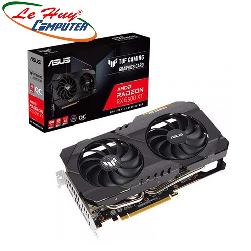 Card màn hình - VGA ASUS TUF Gaming Radeon RX 6500 XT OC 4GB GDDR6 (TUF-RX6500XT-O4G-GAMING)