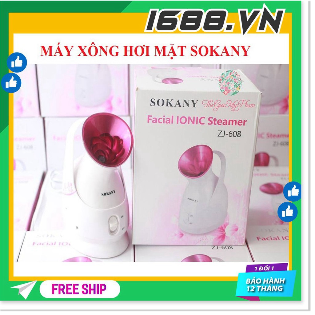 Máy xông hơi mặt phun sương Sokany giúp làm đẹp da mặt hiệu quả, máy xông hơi mặt Sokany chính hãng