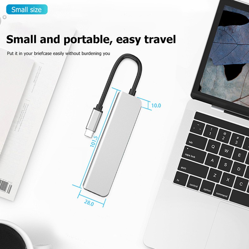 Bộ Chuyển Đổi Type C Sang Hdmi 4k 5 Trong 1 Cho Laptop Usb 3.1 Type-C Sang Usb3.0 Hub + Usb-C Pd + Hdmi | BigBuy360 - bigbuy360.vn