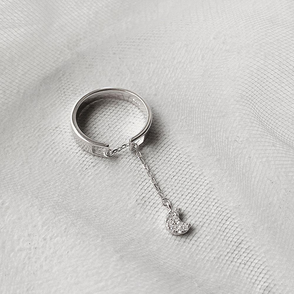 Nhẫn Hở Hình Mặt Trăng Dễ Thương|Trang Sức