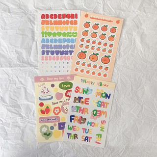 Sticker Trang Trí Hình Gấu Con Đáng Yêu Kiểu Hàn Quốc