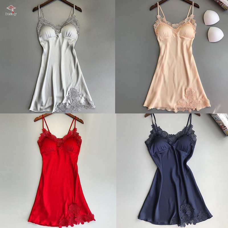 Áo Ngủ 2 Dây Màu Trơn Thời Trang Nữ Tính | BigBuy360 - bigbuy360.vn