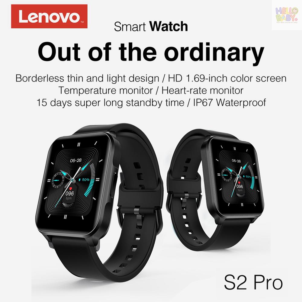 Đồng Hồ Thông Minh Lenovo S2 Pro Màn Hình Cảm Ứng Chống Nước Ip67 Đo Nhịp Tim Đa Năng