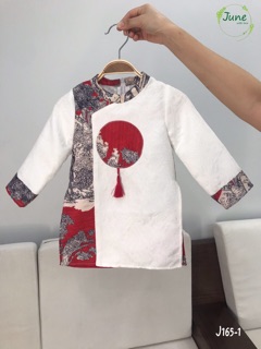 Áo dài gấm bé trai