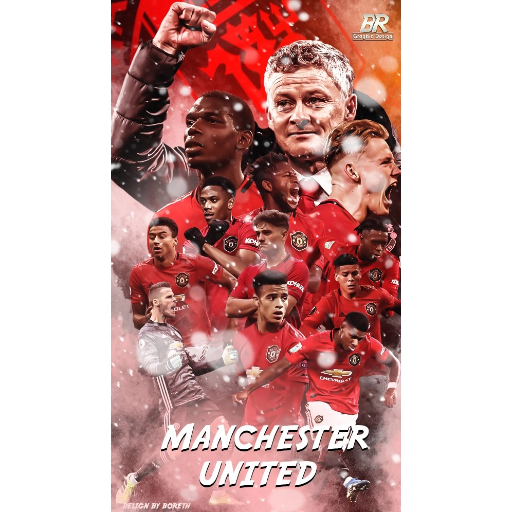 Hình dán trang trí CLB Manchester United (Nhiều kích cỡ)