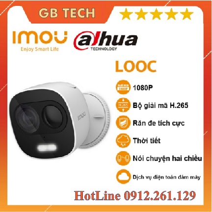 Camera An Ninh IPC WIFI IMOU LOOC 2MP IPC-C26EP - Camera Không Dây Ngoài Trời có đèn còi đàm thoại 2 chiều FHD 1080P