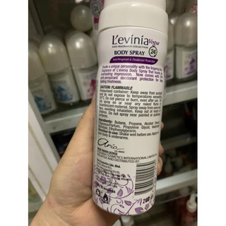 Xịt khử mùi levinia 200ml ( mầu tím )