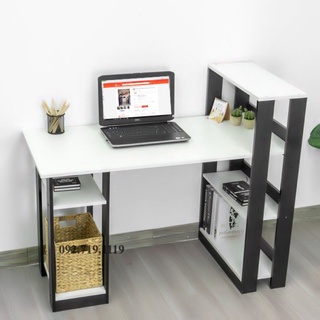 Bàn làm việc, bàn học 𝐂𝐎𝐕𝐈 thiết kế thông minh có kệ sách và ngăn chứa case máy tính - blvg01