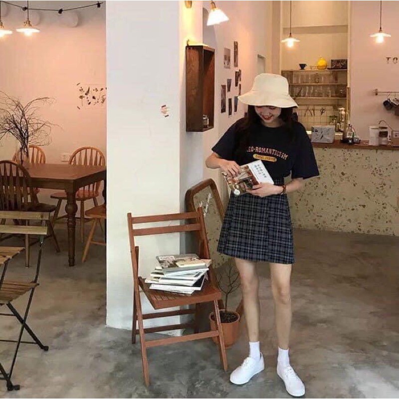 [Mã FAMAYWA2 giảm 10K đơn 50K] SET ÁO THUN CHÂN VÁY KẺ 1950 | BigBuy360 - bigbuy360.vn