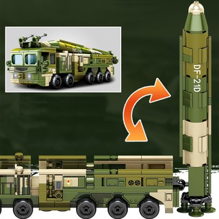 Lego xe container bắn tên lua - đồ chơi lego minecraft xe chở tên lửa phòng không - 420 chi tiết - pibo