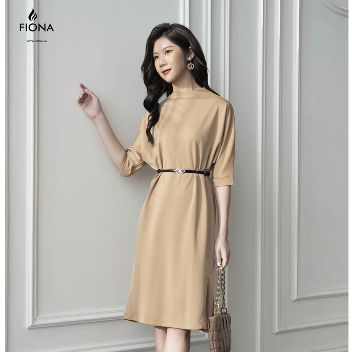 Đầm Cotton Nữ FIONA, Đầm Đuôi Cá Thiết Kế Kèm Đai Eo Mã F420862