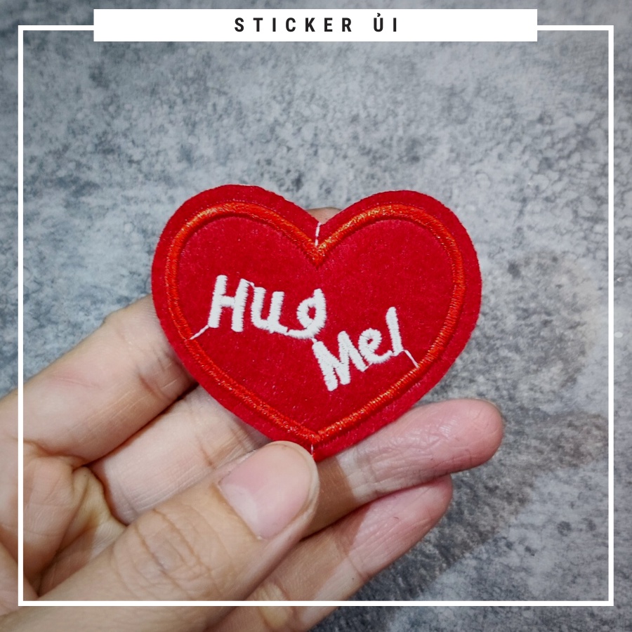 Sticker ủi áo Cao cấp - CÓ SẴN KEO ỦI - sticker vải dùng làm miếng vá áo, phụ kiện trang trí quần áo, balo, giày, nón