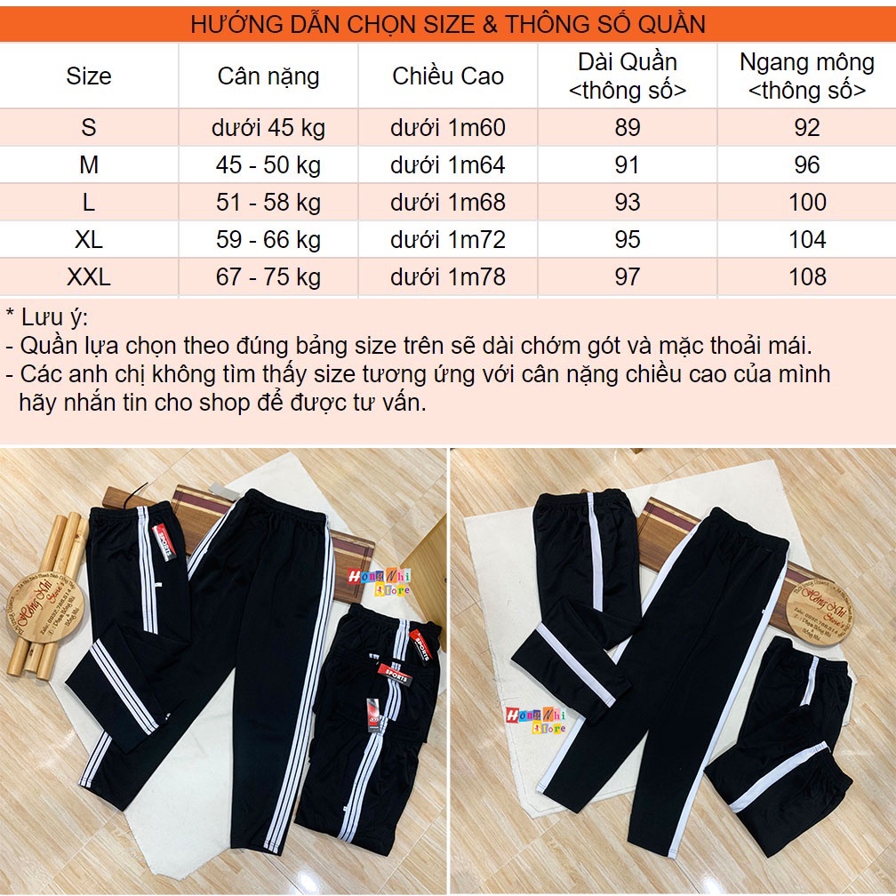 Quần Thể Thao 3 Sọc Trắng Đi Học, Quần Thể Dục Màu Đen 1 Sọc Trắng Bo Lai M2 Cho Nam Nữ Unisex Ulzzang