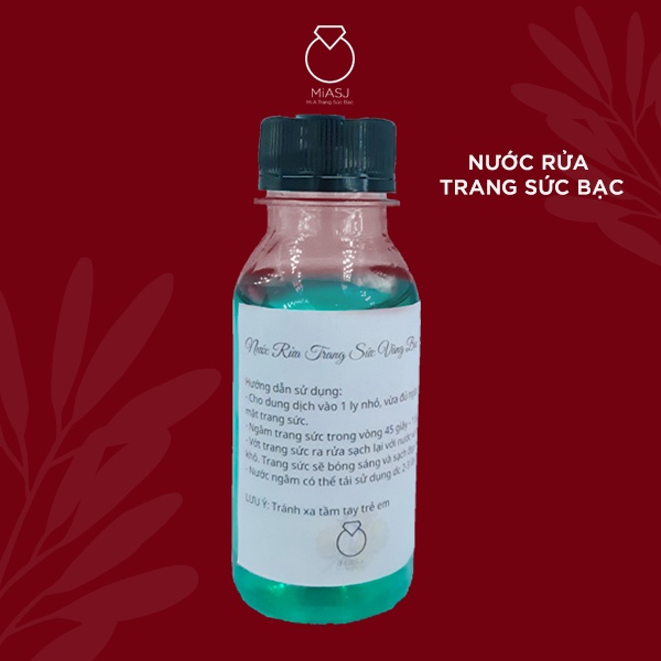 Nước rửa trang sức bạc MiASJ SP0003 sạch sáng cao cấp 1 chai 100ml
