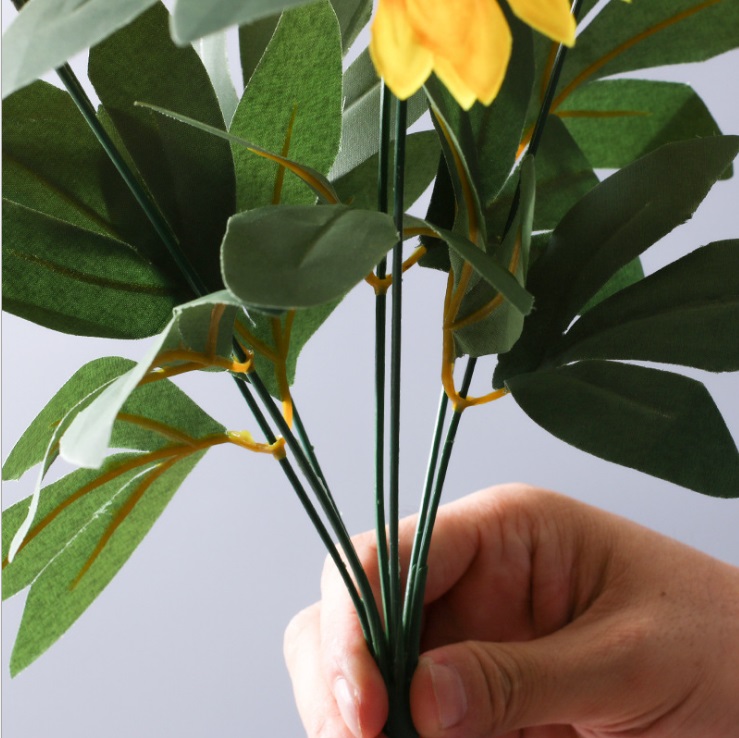 Bó Hoa Hướng Dương Giả 7 Bông Dùng Trang Trí