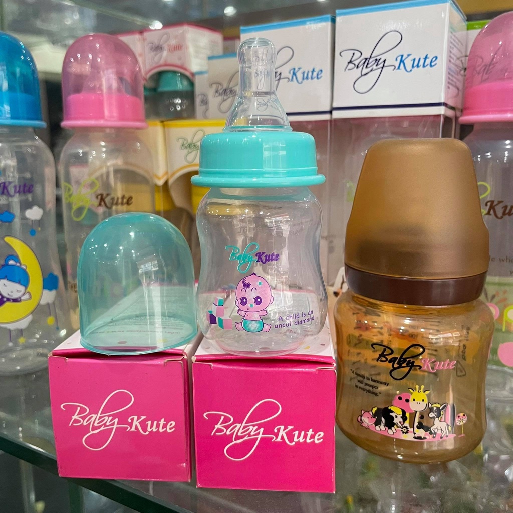 Bình tập uống cho bé bằng nhựa PP an toàn hiệu Baby Kute 60ML - Hàng nhập khẩu Thái Lan