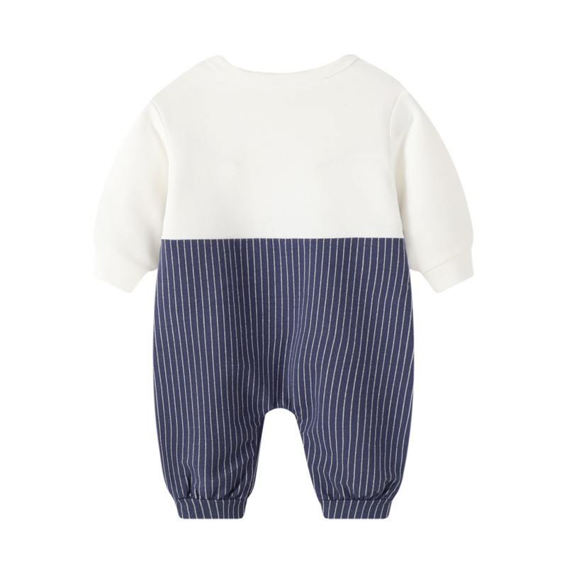 Bộ body bé trai bé gái Mario Store bodysuit cho bé chất cotton họa tiết thắt đai hàng xuất khẩu