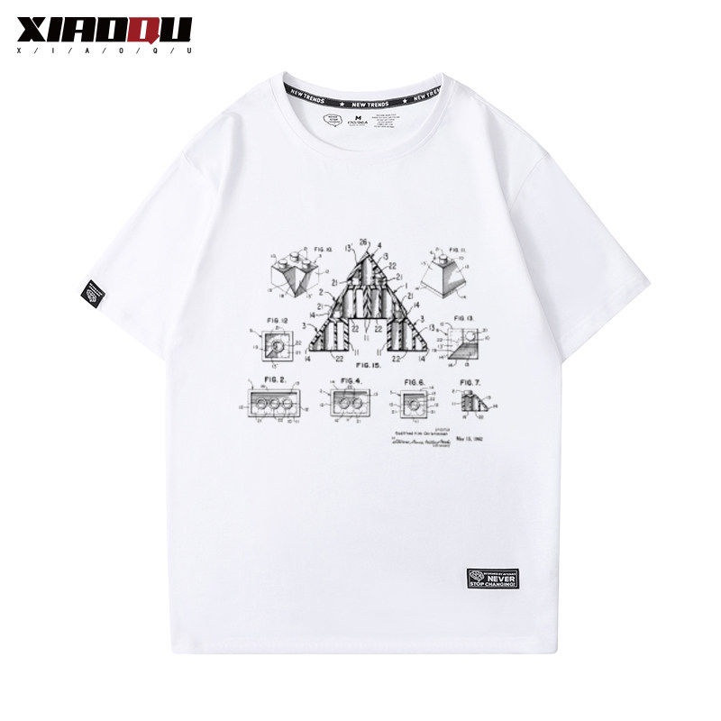 Áo Thun Cotton Tay Lỡ In Hình Lego Ninjago Thời Trang Cho Nam
