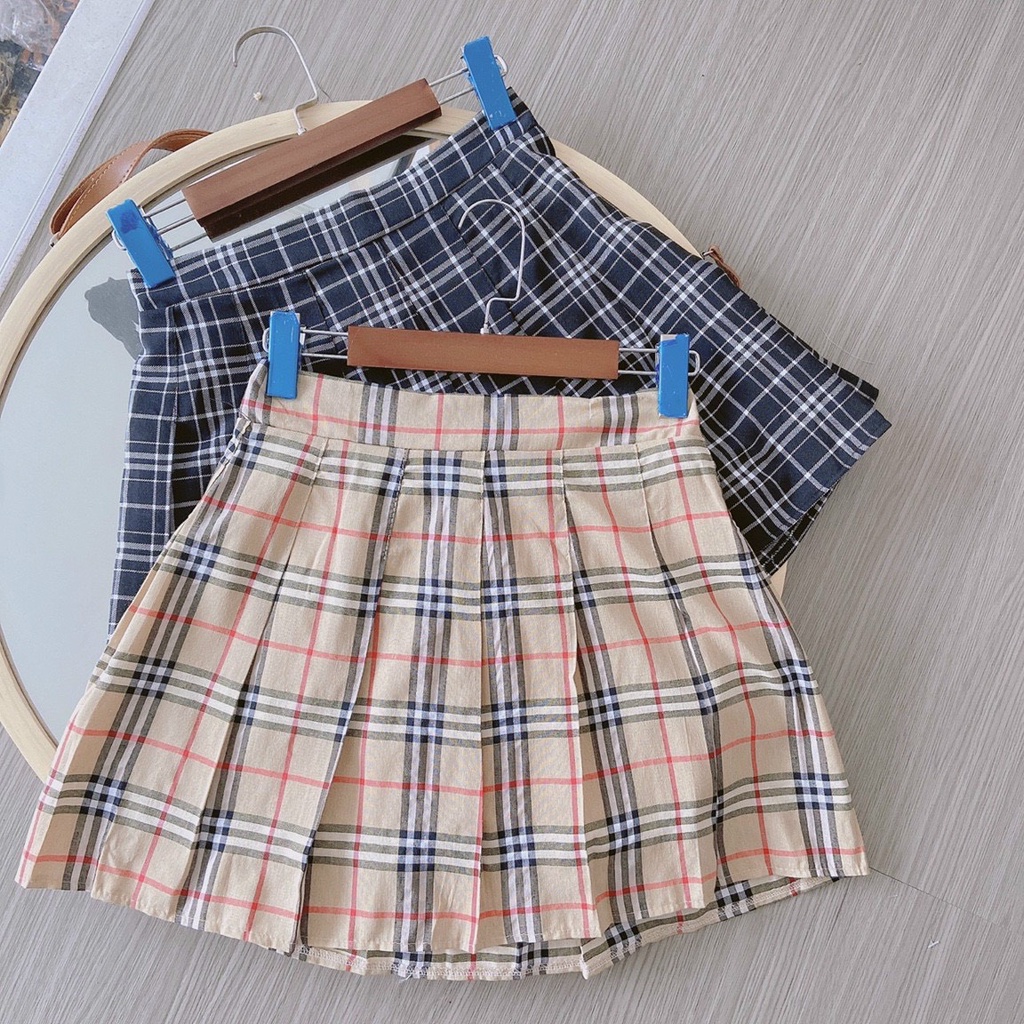 Chân váy xòe full màu Chân Váy ngắn Tennis kẻ caro xếp ly dáng xòe Hàn Quốc 🎀By bear.story | BigBuy360 - bigbuy360.vn