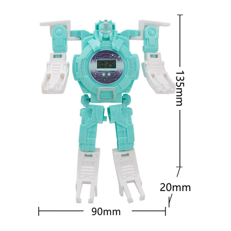 [Mã LIFETOYS1 giảm 30K đơn 99K] Đồng Hồ Điện Tử Biến Hình Robot Cho Bé, Đồ Chơi Cho Bé